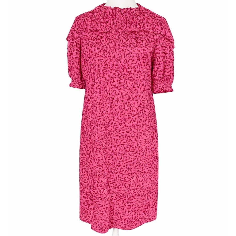 Boden Yoke Jersey Dress In Abstract Vine US Size 2 Knit Sheath Dress Cottagecore